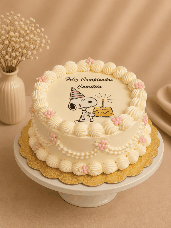 Cumpleaños Elegance Art - Torta Personalizada Cherry