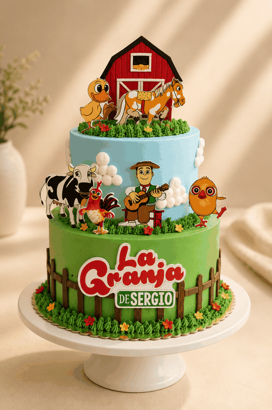 Cumpleaños Infantil Fantasía - Torta Personalizada Cherry