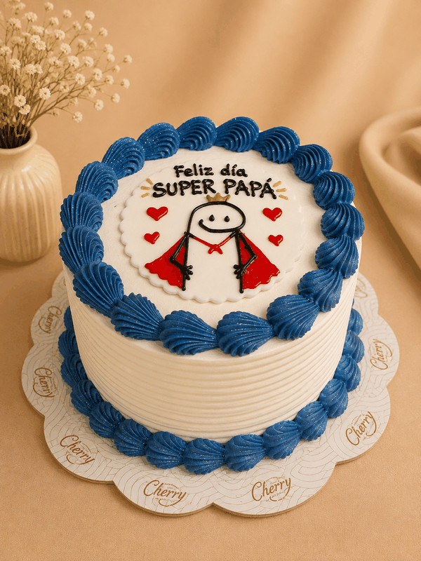 Día del Padre Elegante - Torta Personalizada Cherry