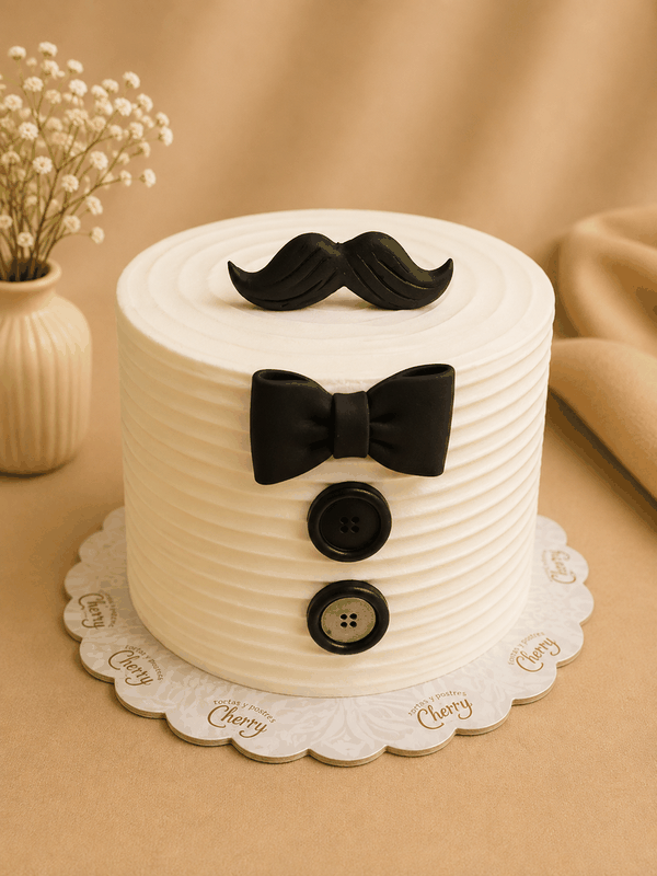 Día del Padre Gentleman - Torta Personalizada Cherry